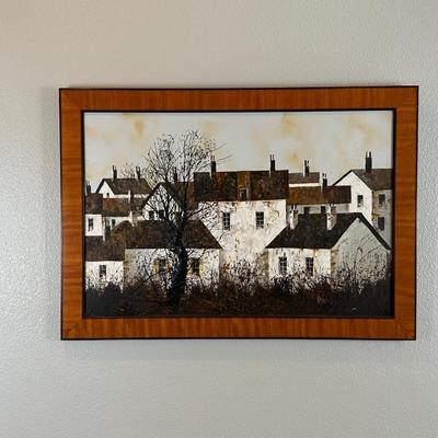 Framed Original Oil on Canvas by Candelas