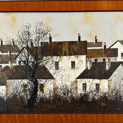 Framed Original Oil on Canvas by Candelas