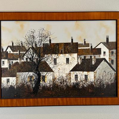 Framed Original Oil on Canvas by Candelas