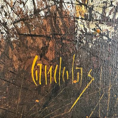 Framed Original Oil on Canvas by Candelas