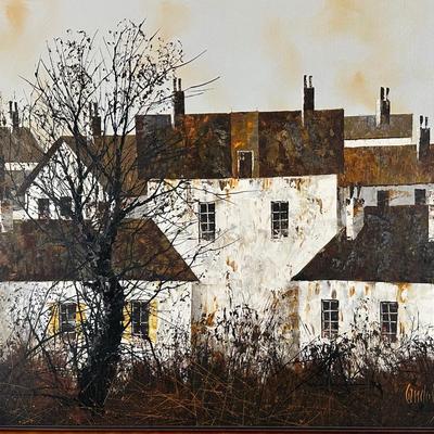 Framed Original Oil on Canvas by Candelas