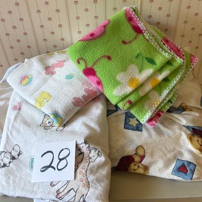 2 Fitted and 2 Receiving Blankets