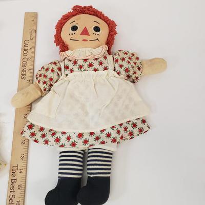 LOT 74: Collection of Raggedy Ann & Andy Dolls