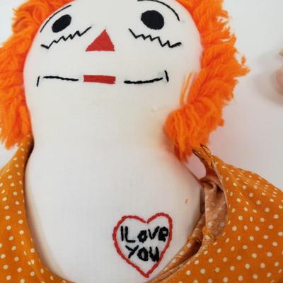 LOT 74: Collection of Raggedy Ann & Andy Dolls