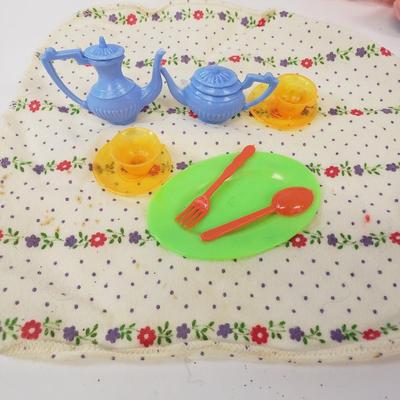 LOT 76: Vintage Baby Doll Assortment with Accessories & Tea Set
