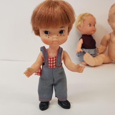 LOT 76: Vintage Baby Doll Assortment with Accessories & Tea Set