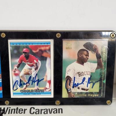 LOT 82: Multiple Philadelphia Phillies Autographs Featuring Mitch Williams, Kevin Stocker and Charlie Hayes on Trading Cards, Baseballs...
