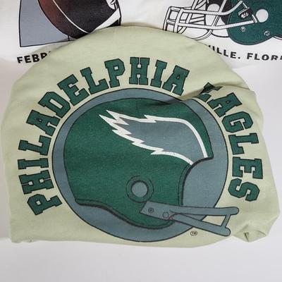 LOT 85: Multiple Philadelphia Eagles Memorabilia Including Vintage Shirts and Autographs Featuring William Fuller, Ricky Watters and...