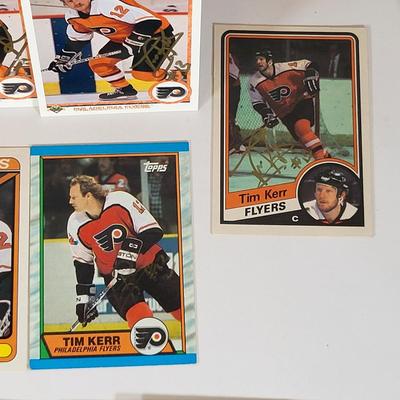 LOT 90: Many Autographed Memorabilia Items of Philadelphia Flyers Player Tim Kerr