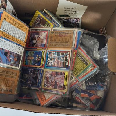 LOT 95: Box of Vintage Sports Trading Cards Including MLB, NBA, NHL and NFL Players