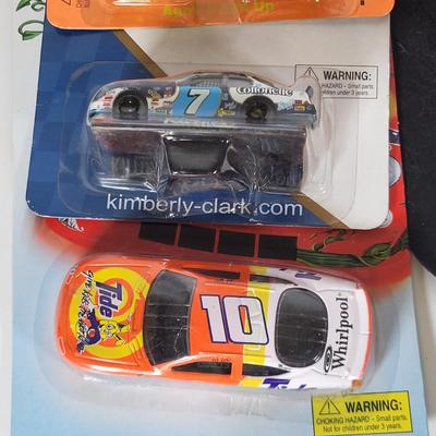 LOT 96: Nascar Memorabilia Lot Including Autographed Geico T-shirt, Toy Replicas and More