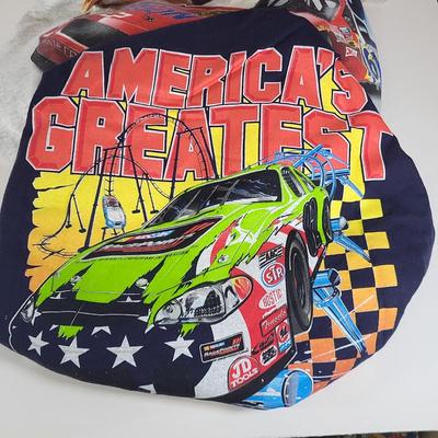 LOT 97: Nascar Memorabilia Lot Featuring Sponsor Hats, Dale Earnhardt Jr Toy Car 1:64 Replica and More