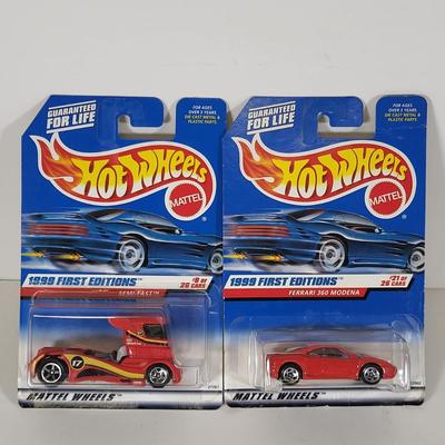 LOT 98: Eight Vintage Hot Wheels Lot Including First Edition Releases from 1998-2000