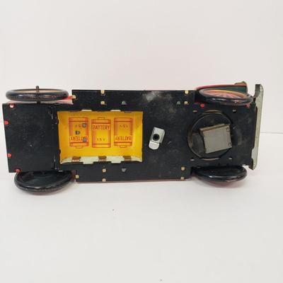 LOT 105: Vintage TM Toys Tin Litho Fire Trucks