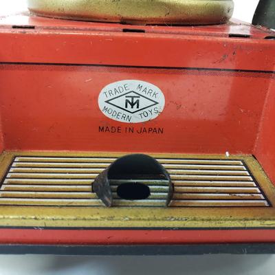 LOT 105: Vintage TM Toys Tin Litho Fire Trucks