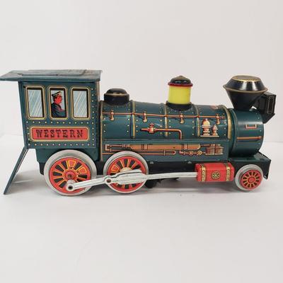 LOT 106: Vintage Western Train Tin Litho Toys Need Repair