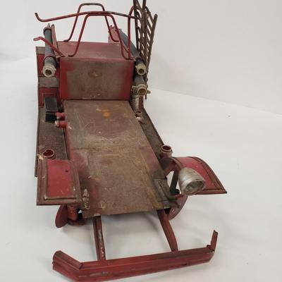 LOT 109: Vintage Fire Truck Toy Parts/Repair