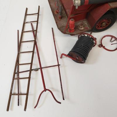 LOT 109: Vintage Fire Truck Toy Parts/Repair