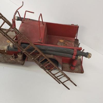 LOT 109: Vintage Fire Truck Toy Parts/Repair