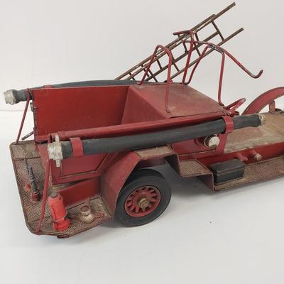 LOT 109: Vintage Fire Truck Toy Parts/Repair