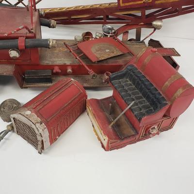 LOT 109: Vintage Fire Truck Toy Parts/Repair