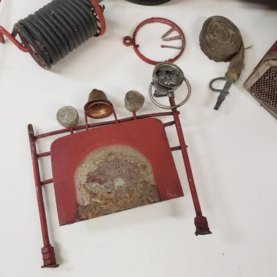 LOT 109: Vintage Fire Truck Toy Parts/Repair