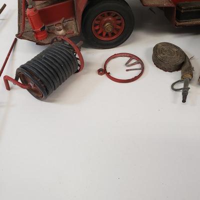 LOT 109: Vintage Fire Truck Toy Parts/Repair
