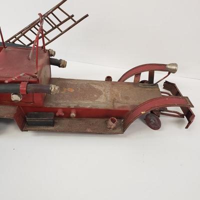 LOT 109: Vintage Fire Truck Toy Parts/Repair