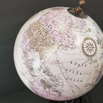 LOT 114: Vintage Replogle 10" World Globe & Decorative Tabletop Globe