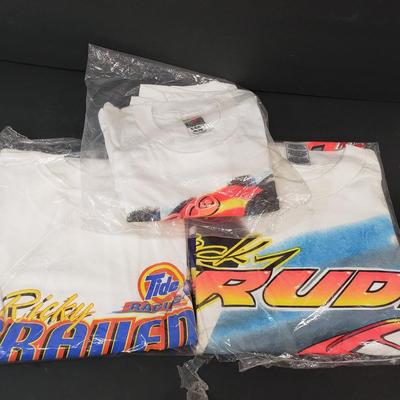 LOT 117: Vintage Nascar Tshirt Collection, Most New in Package