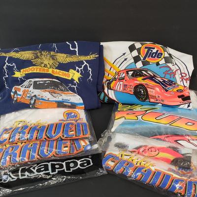 LOT 117: Vintage Nascar Tshirt Collection, Most New in Package