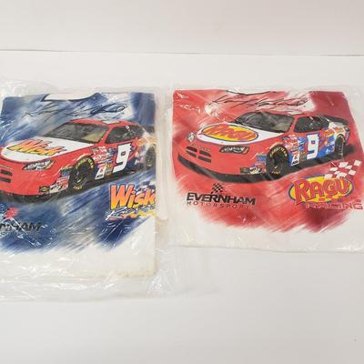 LOT 118: Huge Nascar Collection; Tshirts, Hats, Toy Cars, Flag & More