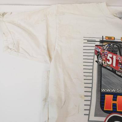 LOT 119: Nascar Tshirt Collection with Autographed Racing Shirt