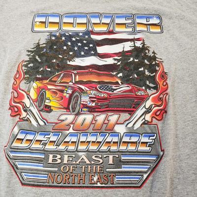 LOT 119: Nascar Tshirt Collection with Autographed Racing Shirt