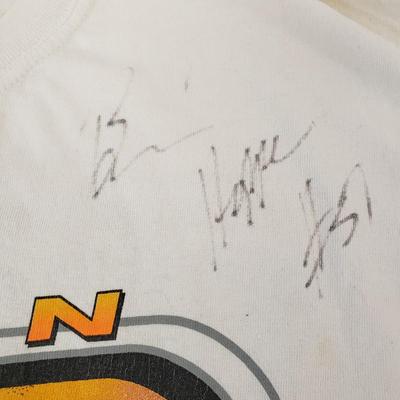 LOT 119: Nascar Tshirt Collection with Autographed Racing Shirt