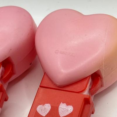 LOT 124: 1990s Valentine's Day Heart Pez Dispensers