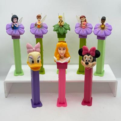 LOT 125: Disney Pez Dispensers: Fairies, Daisy, Minnie & Aurora