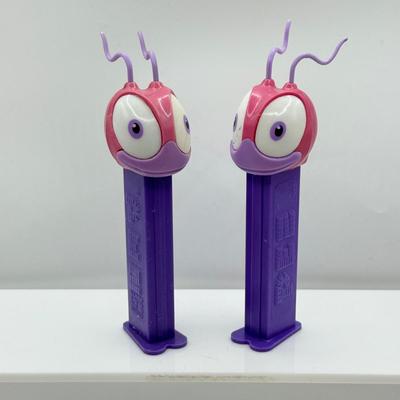 LOT 132: Pez Dispenser Collection: Funny Fruit, Bugs, Worm & More