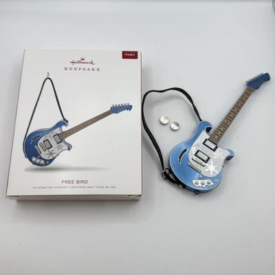 LOT 139: 2018 Hallmark Keepsake Magic Guitar in Box: Free Bird