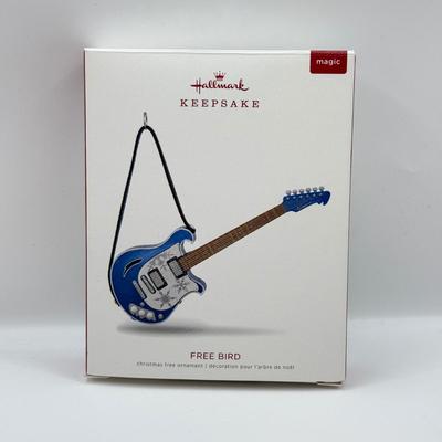 LOT 139: 2018 Hallmark Keepsake Magic Guitar in Box: Free Bird