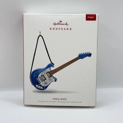 LOT 139: 2018 Hallmark Keepsake Magic Guitar in Box: Free Bird