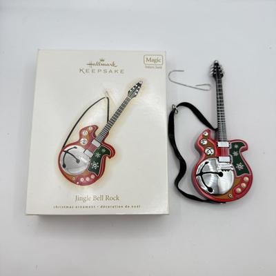 LOT 138: 2009 Hallmark Keepsake Magic Guitar Ornament in Box: Jingle Bell Rock