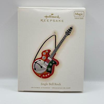 LOT 138: 2009 Hallmark Keepsake Magic Guitar Ornament in Box: Jingle Bell Rock