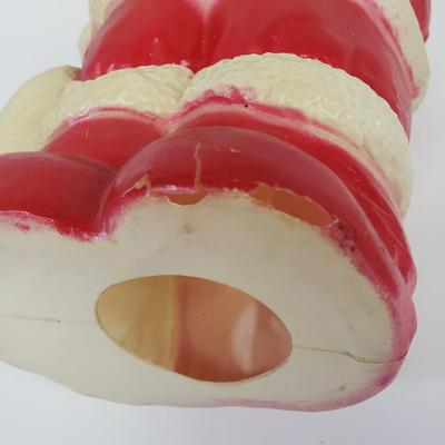 LOT 142: Empire Blowmold Reindeer with Santa Blowmold & Mask