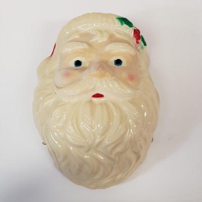 LOT 142: Empire Blowmold Reindeer with Santa Blowmold & Mask