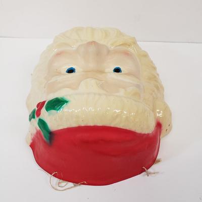 LOT 142: Empire Blowmold Reindeer with Santa Blowmold & Mask