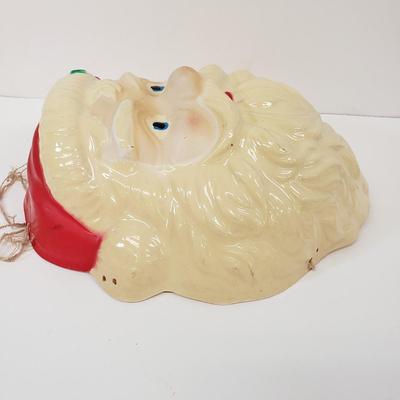 LOT 142: Empire Blowmold Reindeer with Santa Blowmold & Mask