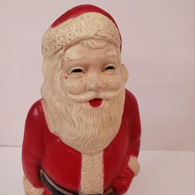 LOT 142: Empire Blowmold Reindeer with Santa Blowmold & Mask