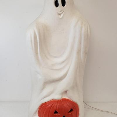 LOT 147: 34" Ghost with Pumpkin Blowmold