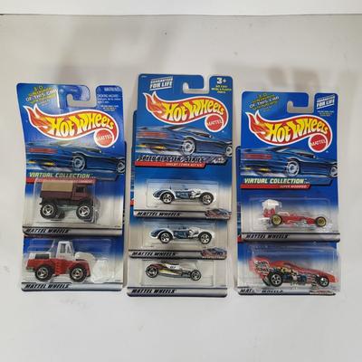 LOT 152: Seven Vintage Hot Wheels Lot Featuring Cars From Virtual Series, Speed Blaster Series and More